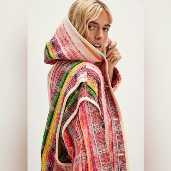 Free People Ezra Striped Hooded Jacket - Picture 2 of 9